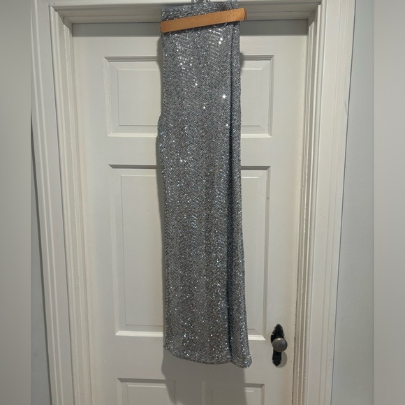 H&M Pants - BNWT - Silver Sparkley Trousers - L